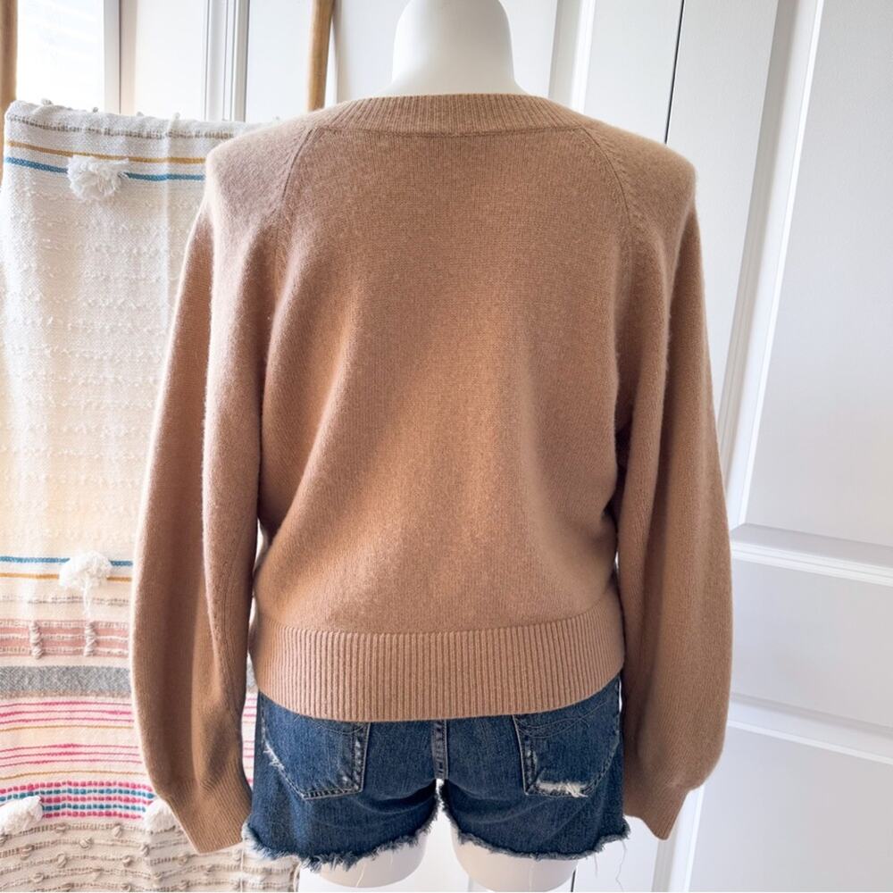 Vince Camel Wool Cashmere Long Raglan Dolman Sleeves Crewneck Sweater Size Large - Picture 4 of 9